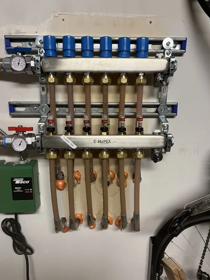 Plumber performing Gas Line Installation at a residential property in North Sewickley